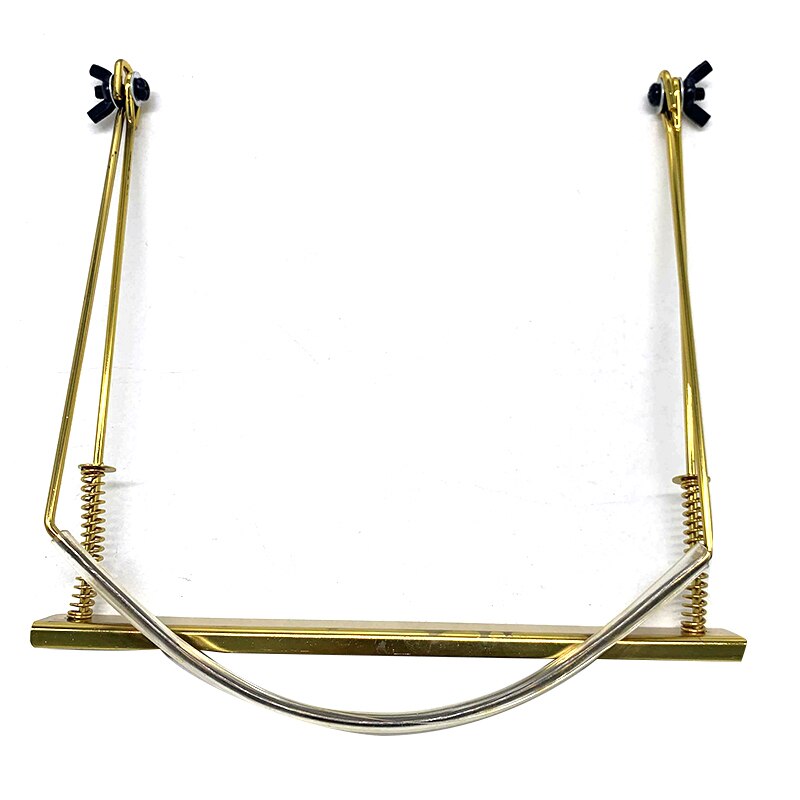 Professionele Harmonica Hals Holder Verstelbare Geschikt 24 Hole Rack Mount Stand Goud