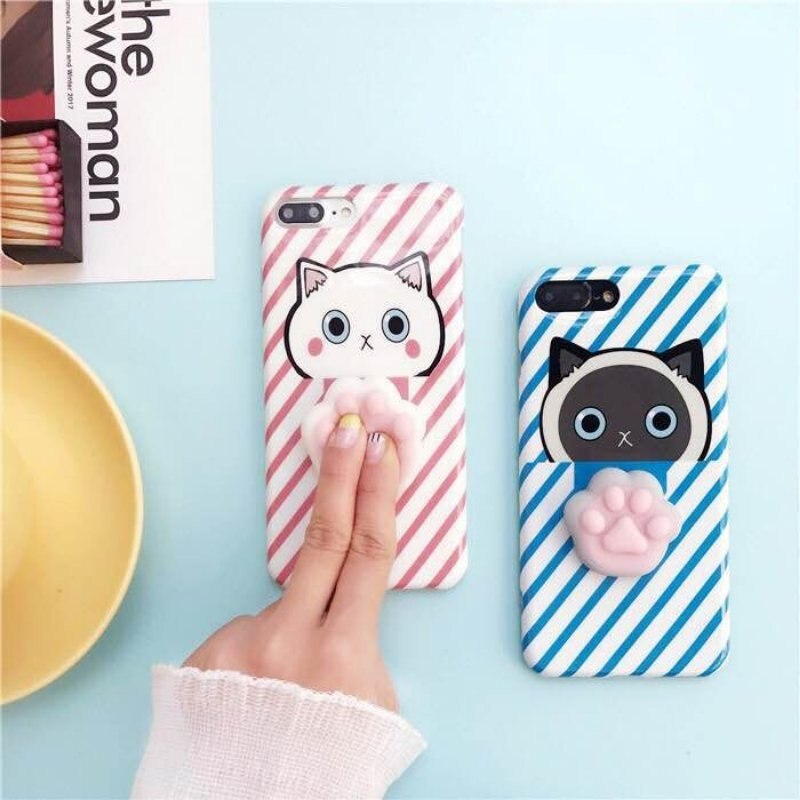 5 Pack Squishy Set Animals Super Soft Mini Animal Squish Kawaii Antistress Ball Fidget Squeeze Toys 4 Cats & 1 Paw