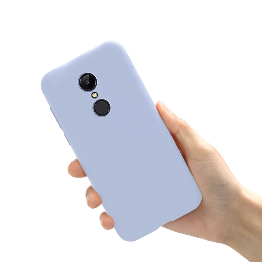 Per Xiaomi Redmi 5 Cassa molle Opaca del silicone Cassa Del Telefono Per Xiaomi Redmi 5 Più Capas su Fonda Xiomi Redmi 5 più di 5 Della Copertura Custodie: Redmi 5 (5.7) / Purple