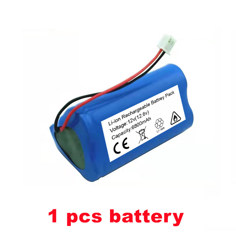 Portable 12V 6800mAh 18650 Lithium ion Rechargeable Battery pack 3S1P Speaker flashlight CCTV Camera GPS search light equipment: 1 pcs battery