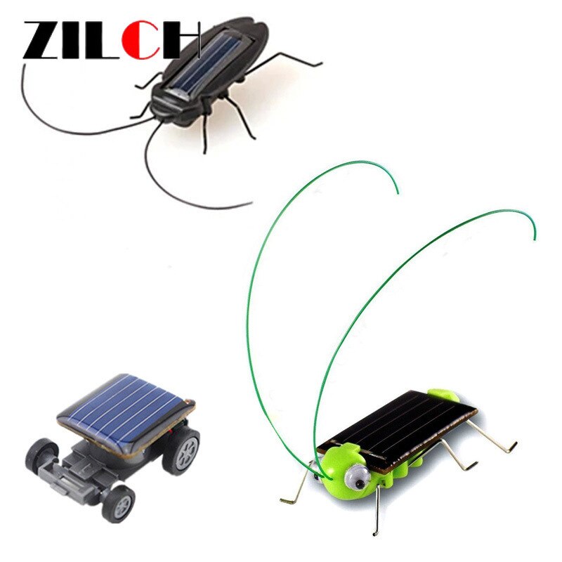 Solar grasshopper solar ragno insetto tartaruga granchio auto solare giocattolo solare formica scarafaggio scuola elementare science education toy