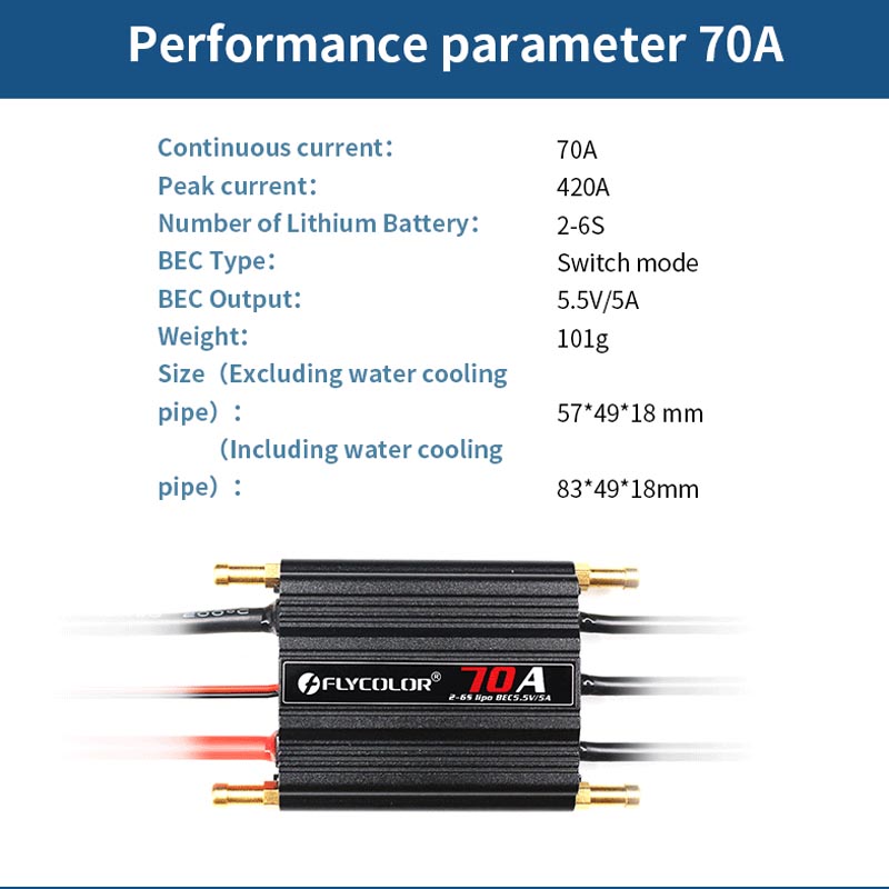 Original Flycolor 50A 70A 90A 120A 150A Bürstenlosen ESC Geschwindigkeit Regler Progaming Karte 2-6S Lipo BEC 5,5V/5A für RC Stiefel