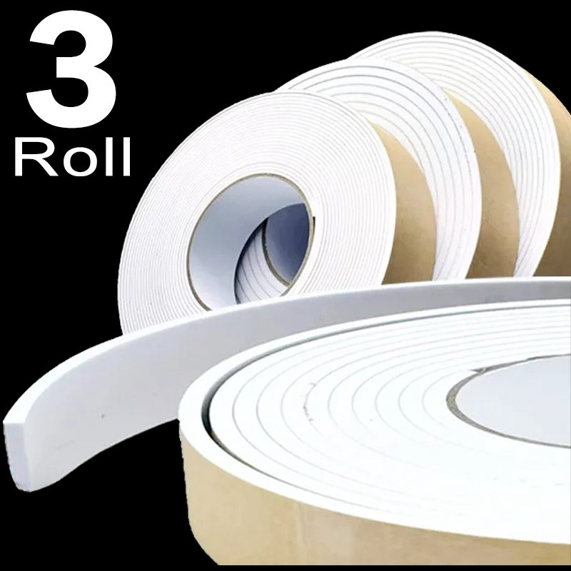 1–3 Rollen stark klebendes PE-Schaumband, 3 Meter, Antikollisionsmontage, klebrige Schwammbänder, wasserdichtes doppelseitiges Klebeband, 2,5 mm W