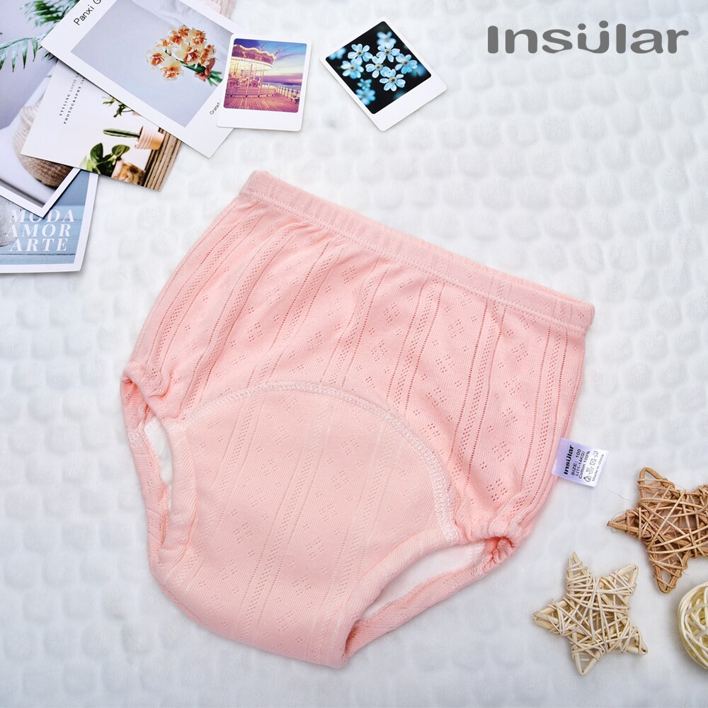 Insular Breathable Reusable Nappies Baby Cloth Diapers Washable Infants Children Baby Cotton Mesh Training Pants Nappy Panties