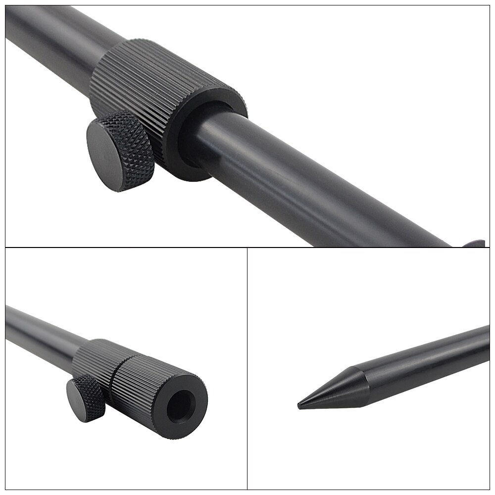 Barra de aluminio para pesca de carpa, barra de pesca, barra zumbadora para 3 Cañas
