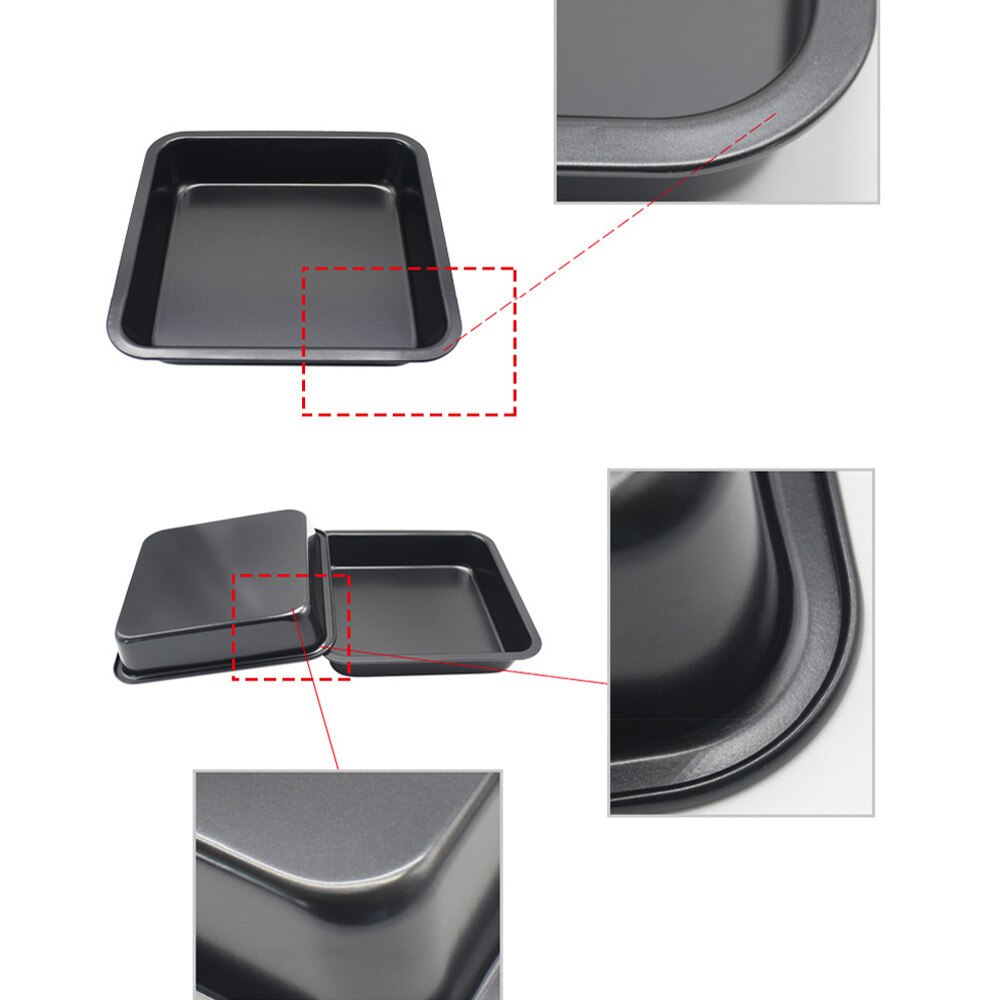 Mini Square Cake Pan 8 inch Cake Baking Pan Non-Stick Bakeware Baking Dishes Pastry Bakeware Baking Tray Oven Rolling #YL10