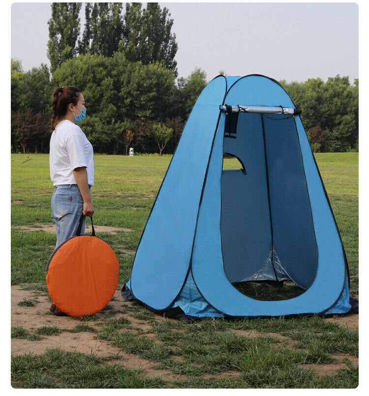 Tragbare außendusche, badewanne, umkleidekabine, campingzelt, sichtschutz, toilette, unterstand mit heringen, abspannleinen und zeltstangen