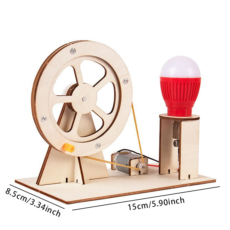 DIY Mini Hand Crank Generator DIY Science Experiment Kit & Educatief Model Speelgoed voor kinderen Cadeau Speelgoedproject Puzzelspellen