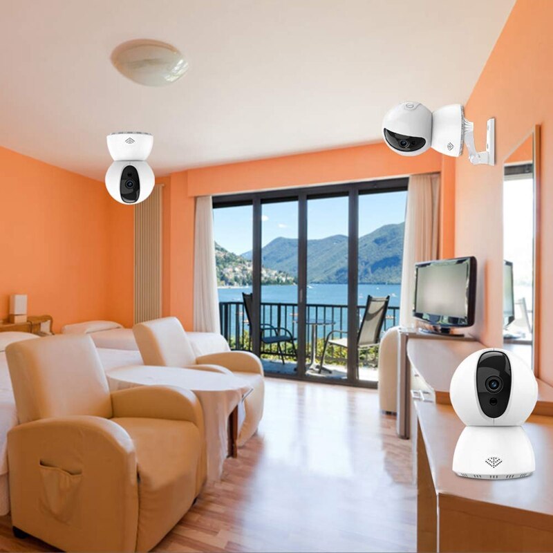 Babymonitor med kamera og  o 1080p hd video babymonitor 2.4 ghz wifi sikkerhedskamera indendørs us-stik