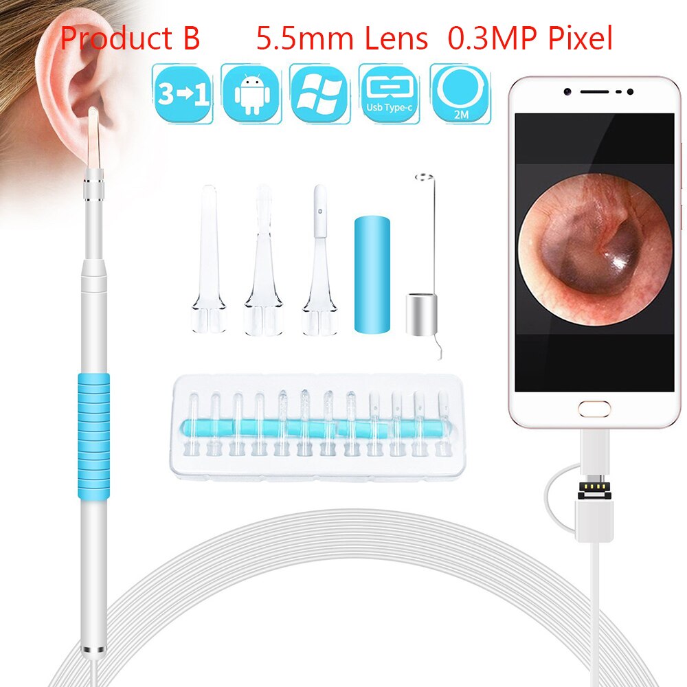 Endoscope Flexible USB 7mm Avec Caméra - IP67 étanche - Compatible Android Et PC (Windows/Mac) - Inspection Vidéo