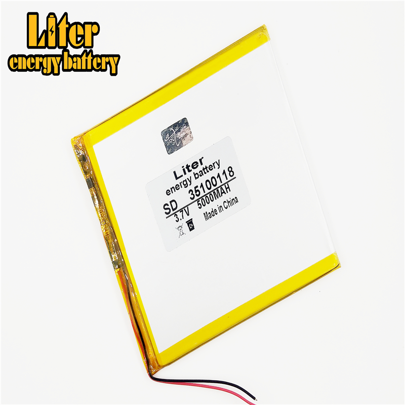 Lithium Polymeer Batterijen 3.7V 5000 Mah 35100118 Voor 7 Inch 9 Inch 12-Inch Tablet Pc