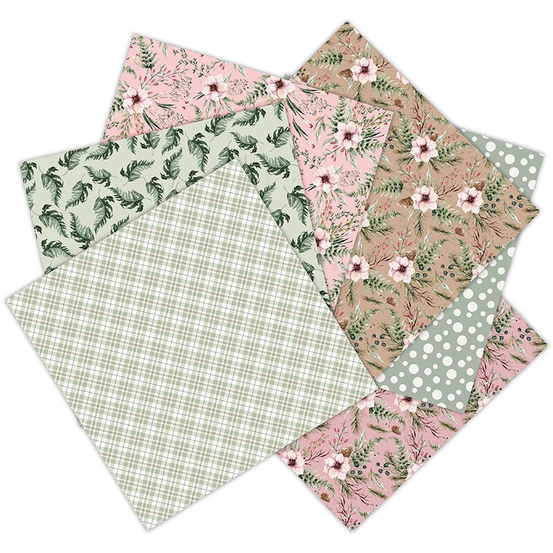 Papier de matériel rétro fleurs, 12 pièces/lot, papier décoratif pour Album journal intime, bricolage, Scrapbooking