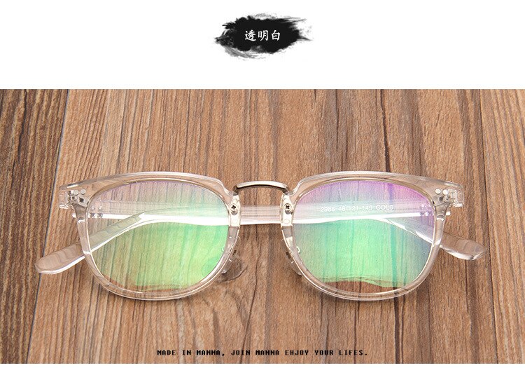 Clear Lens Glasses Men's Glasses Frame Square Optical Eyewear Retro Transparent Myopia Prescription Eyeglasses Frame