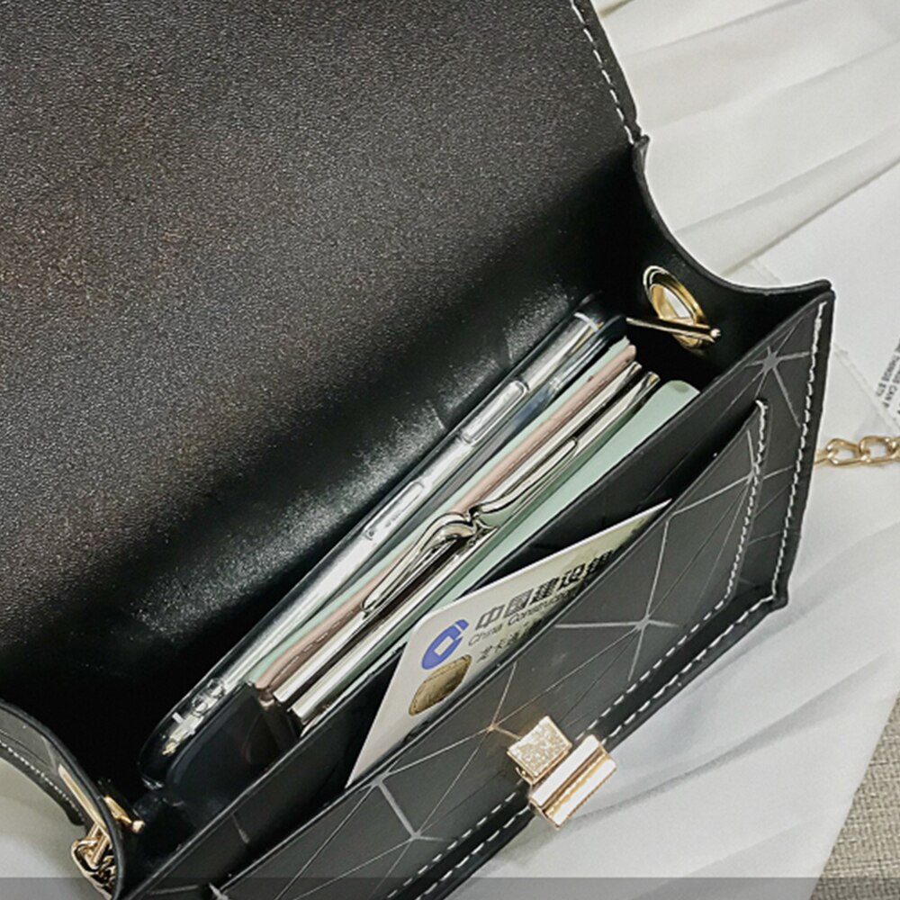 Herold Frauen PU Leder Messenger Taschen Damen Luxus Handtasche frauen Kette Party Weibliche Schulter Taschen