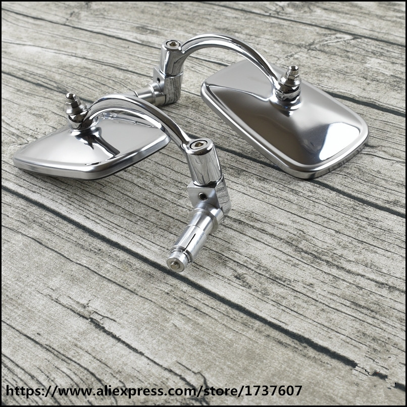 Universele cafe racer spiegel motorfiets rvs achteruitkijkspiegel vintage motorfiets handvat bar achteruitkijkspiegel voor GN