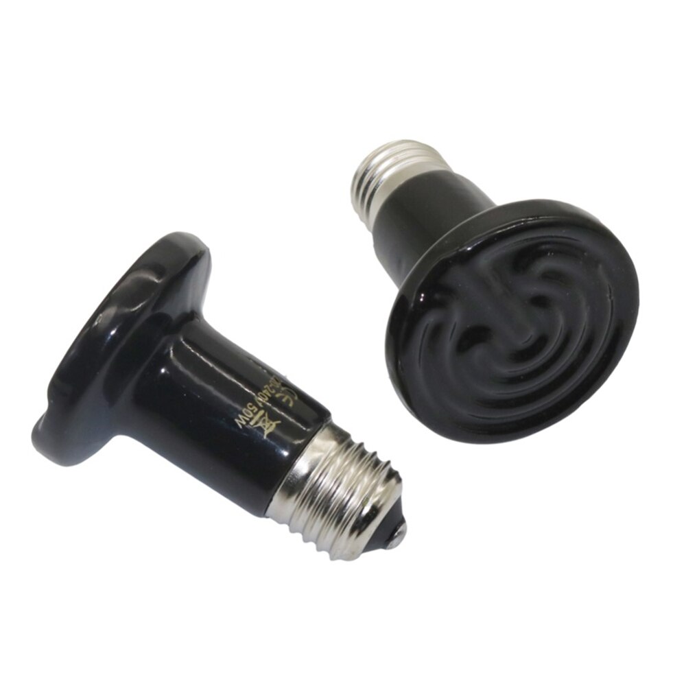 Dikkere kleine mini reptiel huisdier ver infrarood keramische verwarmingslamp warmtelamp 25w 50w 75w