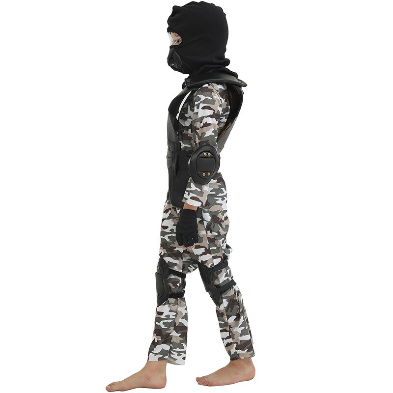 Enfant SWAT équipe Costume carnaval fête enfants Camouflage armée combinaison jeu de plein air armée policiers Cosplay vêtements ensembles pour garçons