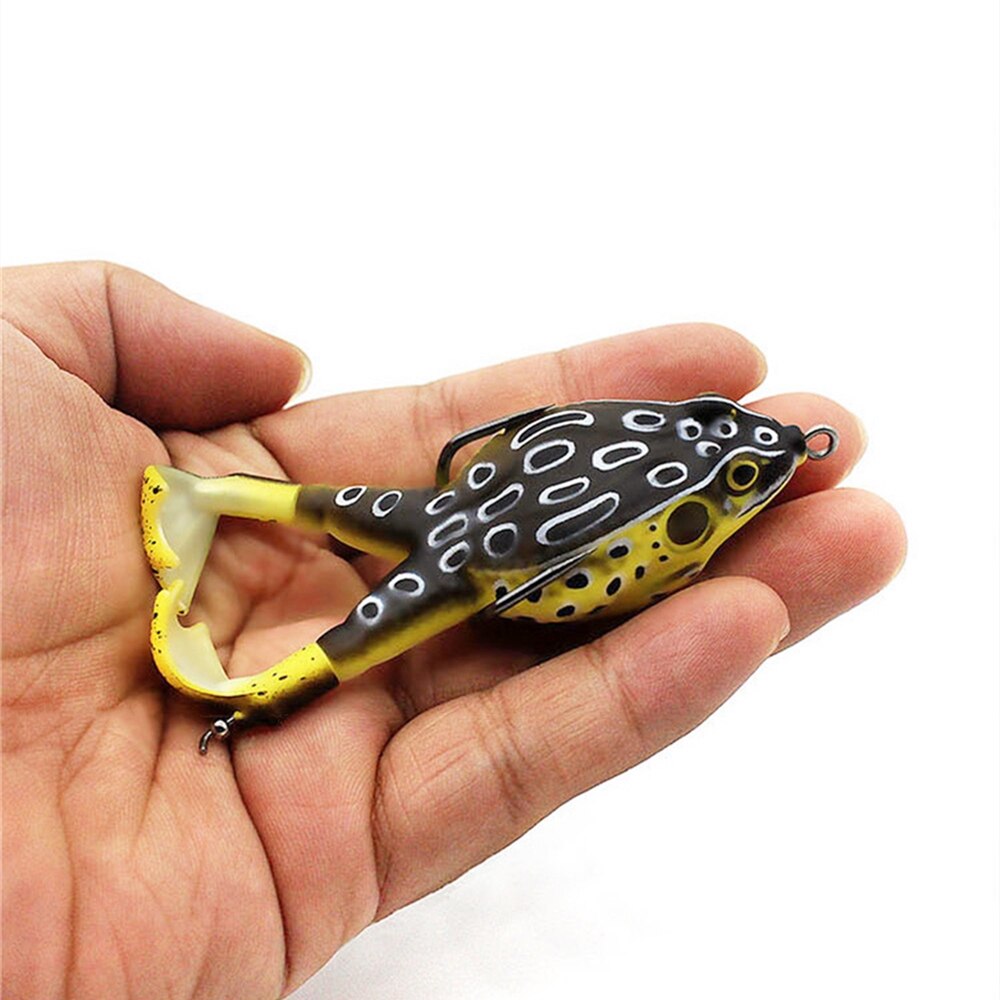 Doppel Propeller Frosch Weichen Köder Shad Weiche Locken Jigging Fischerei Locken Köder Prop Topwater Wels Silikon Künstliche Wobbler 9cm
