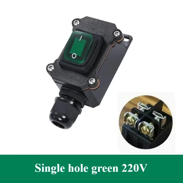Waterdichte schakelaar Waterdichte scheepstype schakelaar 220V/24V/16A/30A Regenbestendig buiten de elektrische kamerAmpere boxSeconde versnelling IP65: Bruin