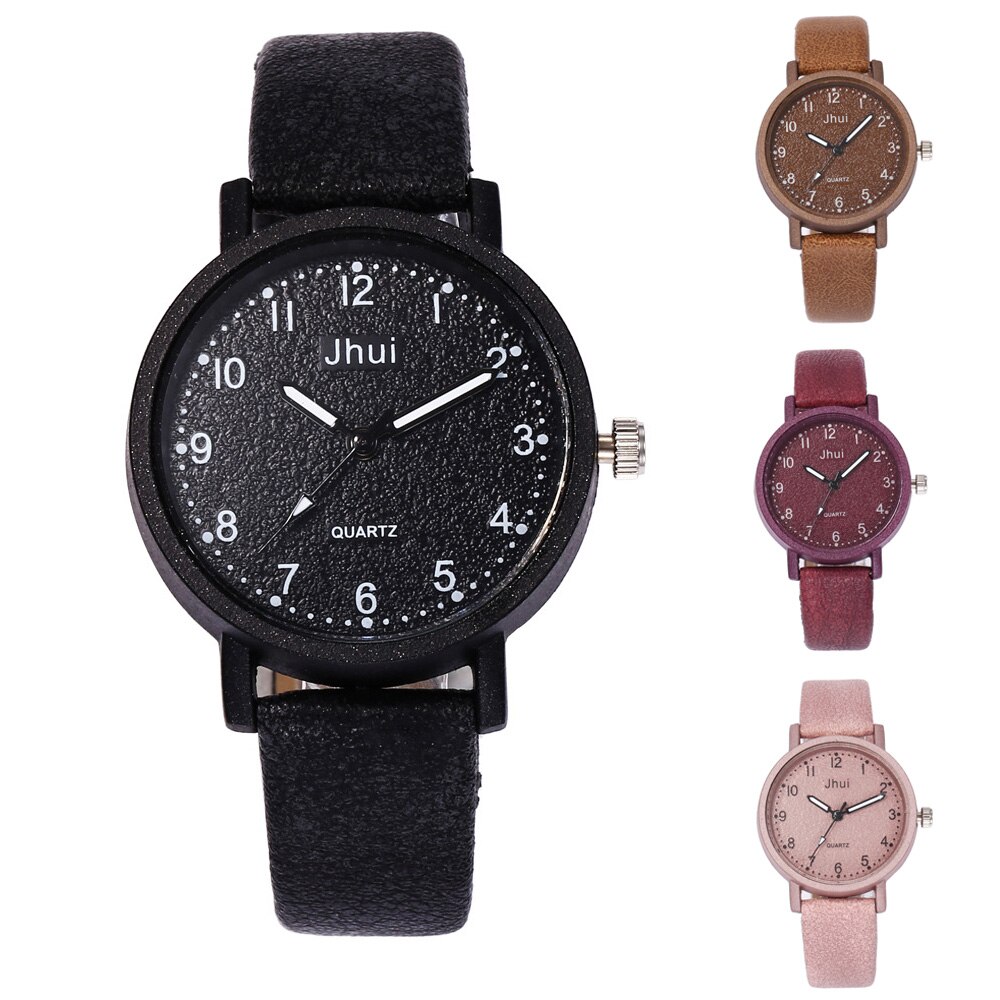 Dameshorloges minimalisme armbandhorloge vrouw relogio leer strass analoog quartzhorloge damesklok montre femme