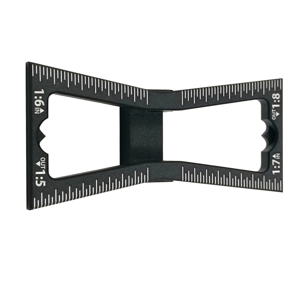 Aluminum Alloy Dovetail Marker Template Scale Dovetail Gauge Guide Tool for Hand Cut Wood Joints Scriber Woodworking Tools