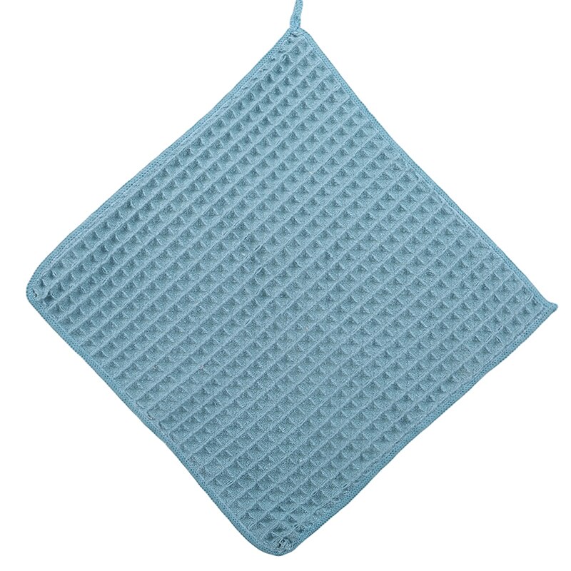 Bomullshåndkle mykt absorberende vaffelhåndkle hjem badehåndkle vaffelhåndkle låve mikrofiber liten firkant: Grønn