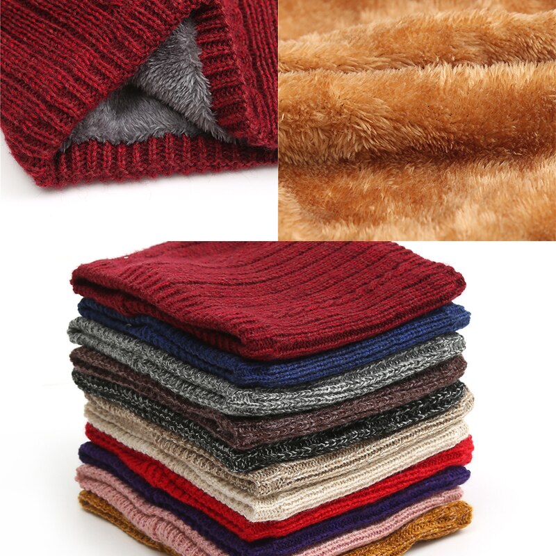 Femmes hiver anneau cou écharpe unisexe infini Snood tricoté écharpes cachemire femme fourrure solide col Bandana