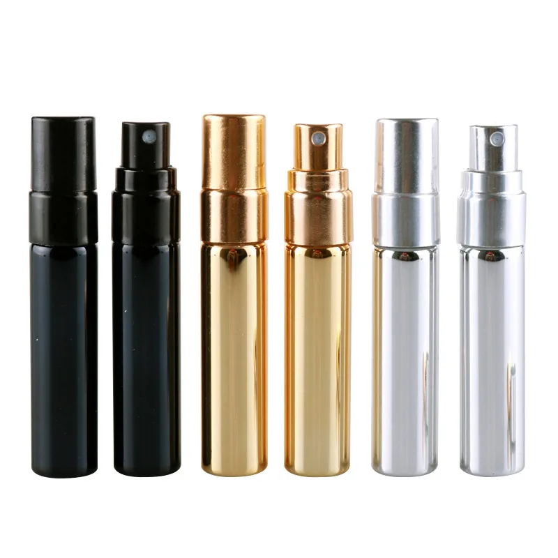 1 Stuks Navulbare Glazen Metalen Mondstuk Parfum Spuitfles Spray Verstuiver Draagbare Reis Cosmetische Container Parfum Fles
