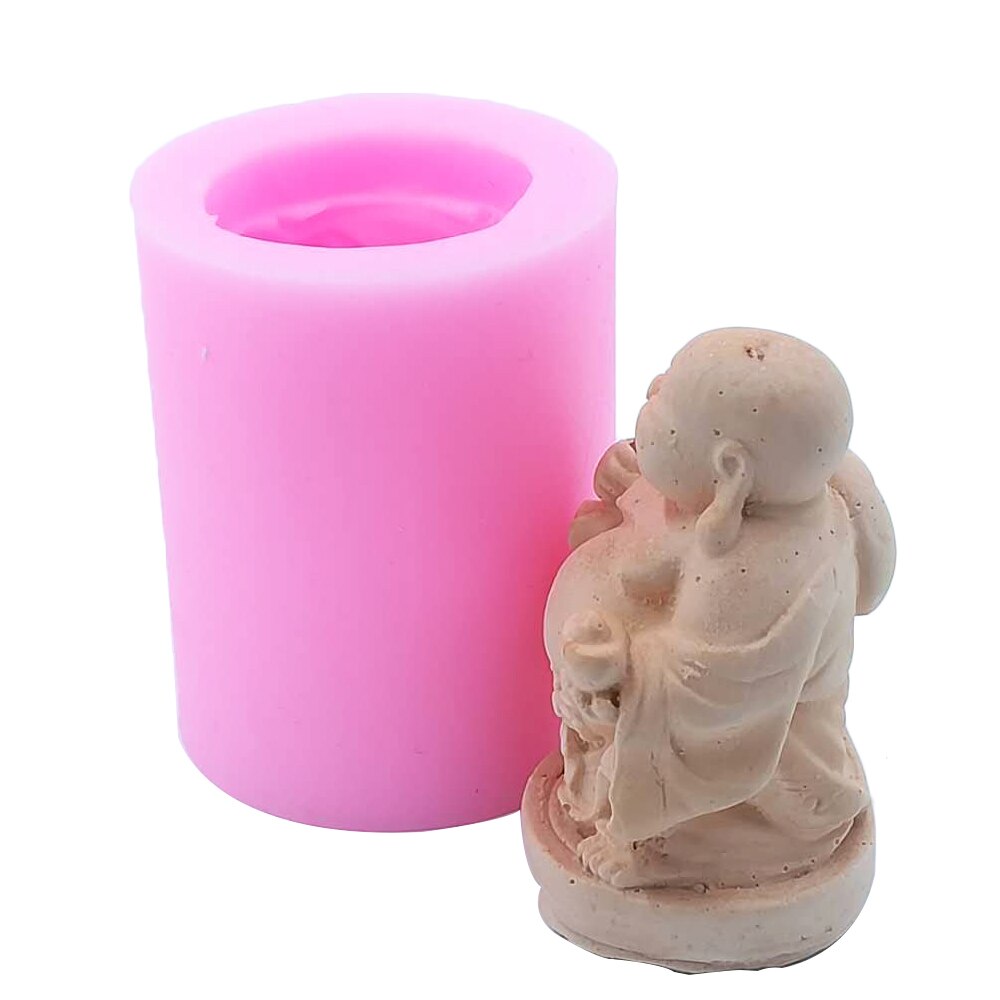 Chinese Buddha Candle Molds Silicone Mold for Soap Candle Making Decorating Gypsum Resin Craft Molds