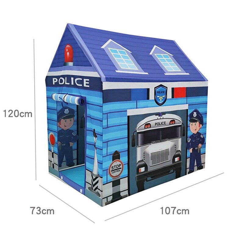 [TML] 120*107 centimetri Gioco al coperto stanza Colorata della polizia per bambini tenda Bambini teatro castello Della Principessa della casa del Gioco tenda di viaggio esterna giocattolo