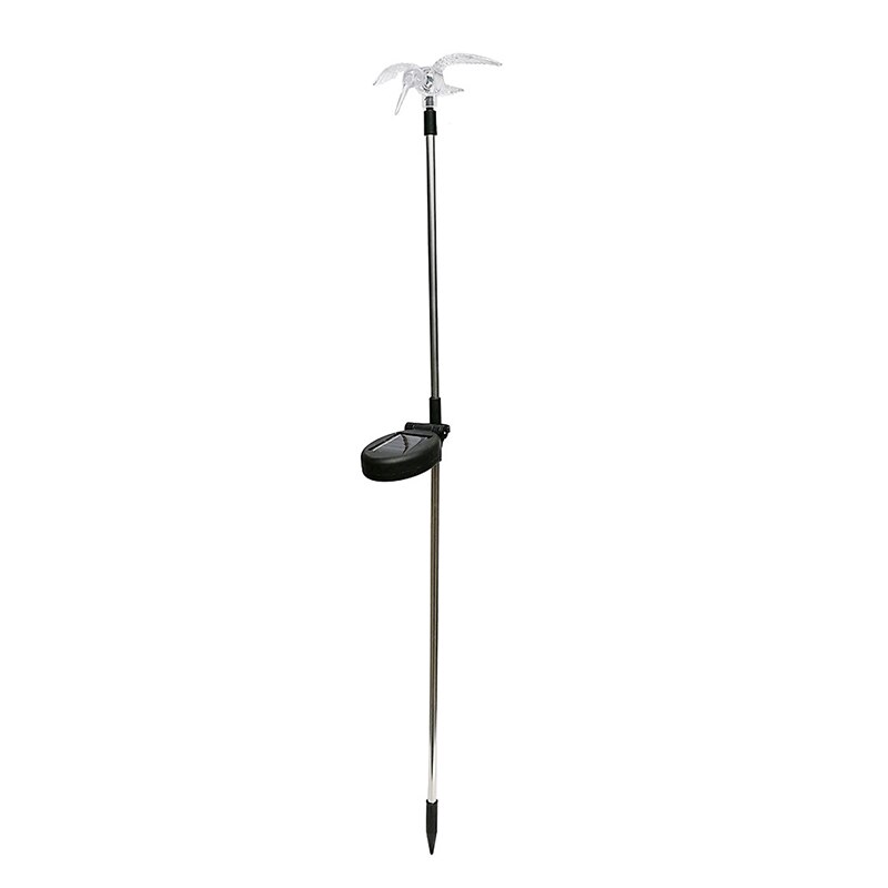 Solar pole outdoor LED lawn light garden decorative lights Solar Lamp Power Lights Christmas Decor Simulation butterfly bird: Bird