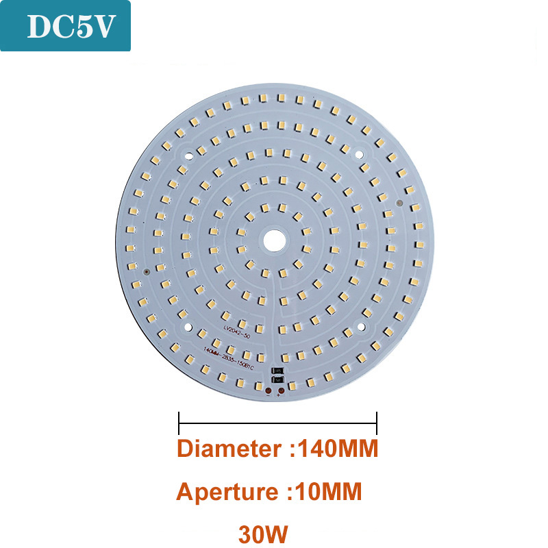 1 pièces DC5V puces LED à intensité variable SMD5730 lampe à LED USB variateur 2W 3W 5W 10W 30W panneau lumineux blanc lumière chaude avec câble de commutation marche/arrêt: 3.0-3.6 v / Rouge