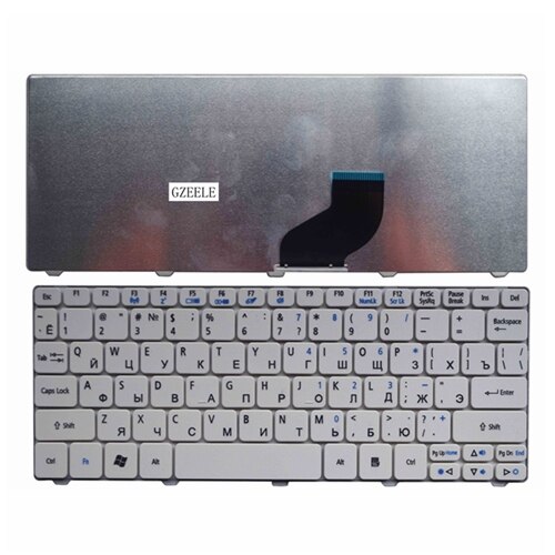 GZEELE RU laptop Keyboard for Packard Bell Dot SE SE2 SE3 S/E E2 E3 ME69BMP Replacement Keyboards RU: white