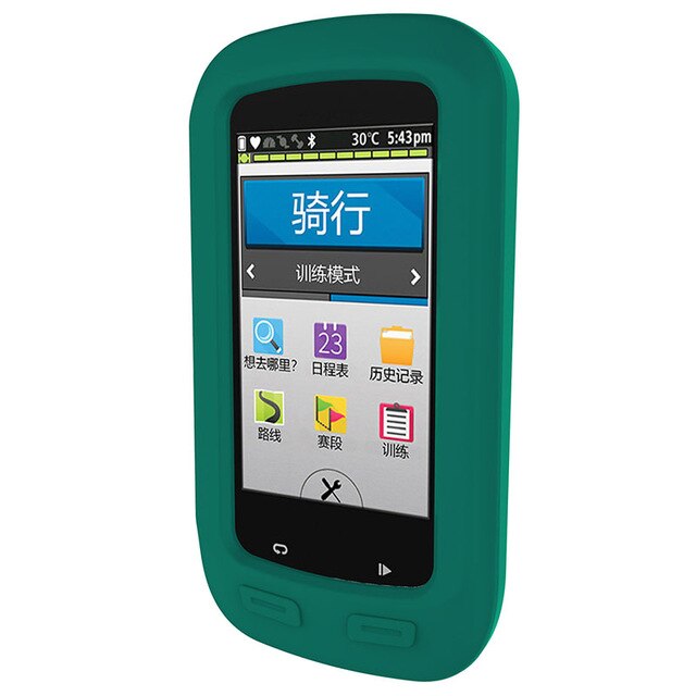 Pyöräilyyn gps garmin edge 1030 1000 suojakuori silikoni kumikotelo pyörä polkupyörä tietokoneen reuna 1030 1000 kotelo: Reuna 100 vihreä