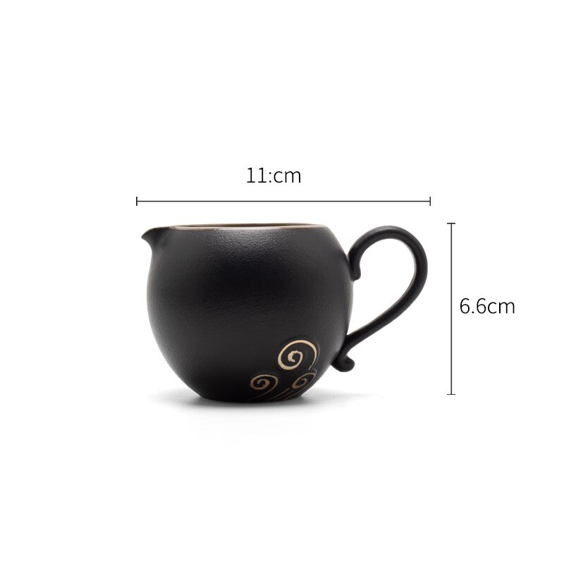 Light Luxury Chinese Traditional Fair Mug Ceramic Tea Pitcher Gongdao Mug Fair Cup 218ml