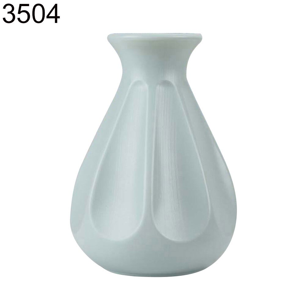 Kunststoff Vase zerschmettern-nachweisen Blumentopf Vase Moderne Studie Flur Hochzeit Dekor Blumentopf Einfache Einzigartige Vase für dekorieren: Grün 3504