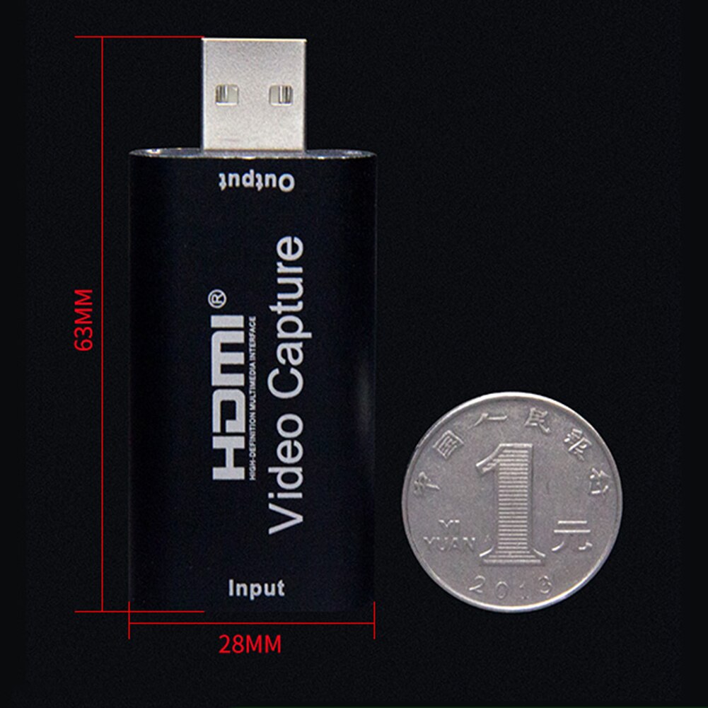HDMI Video Capture Device 1080P 30fps Video Capture USB2.0 Video Recorder Adapter Video Capture Card Applicable Video Adaptador