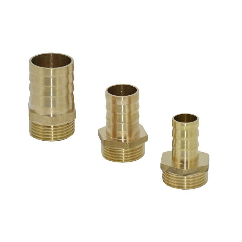 16mm 19mm 25mm 32mm to 1" Male water hose barb Connector brass DN15 DN20 DN25 tube joint Garden hose connector 1pc