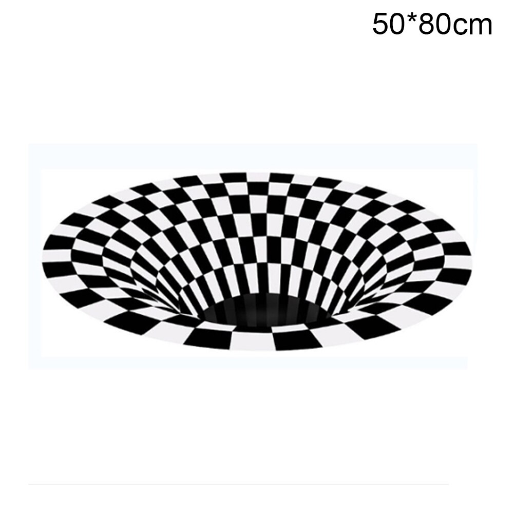 3d gulvmåtte tæpper tæppe boligindretning stue gang dørmåtte tæpper pad te bord sofa restaurant illusion tæppe skridsikker: 50 x 80cm