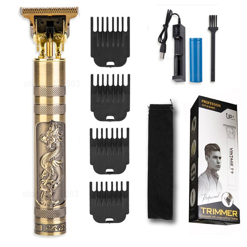 LCD Rechargeable Hair Clipper Electric Hair Trimmer Cordless Shaver Trimmer 0mm Men Barber Hair Cutting Machine for Men: long