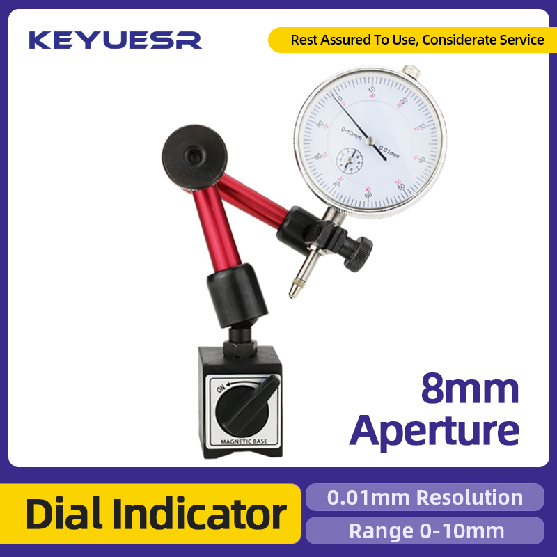 Dial Indicator Gauges Micrometer Dial Gauge Dial Indicator Magnetic Holder Clock Indicator Magnetic Stand Measuring Instruments