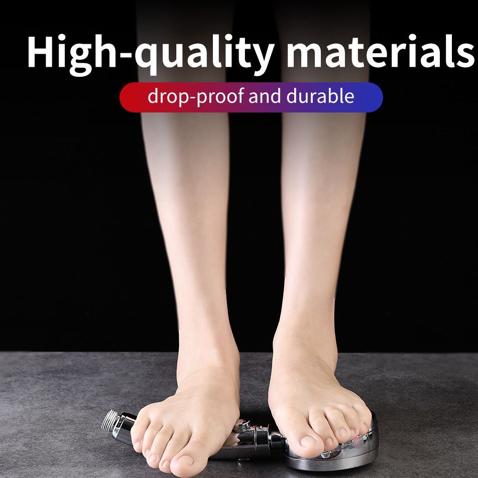 Soffione doccia portatile ad alta pressione 5 funzioni doccia regolabile con interruttore di pausa in poi/spento filtro rimovibile