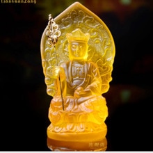 Aarde Winkel Bodhisattva, Ksitigarbha, Hars Kleine Standbeeld Van Boeddha, Boeddhistische Kunsten En Ambachten, Decoratie, Plechtige ~