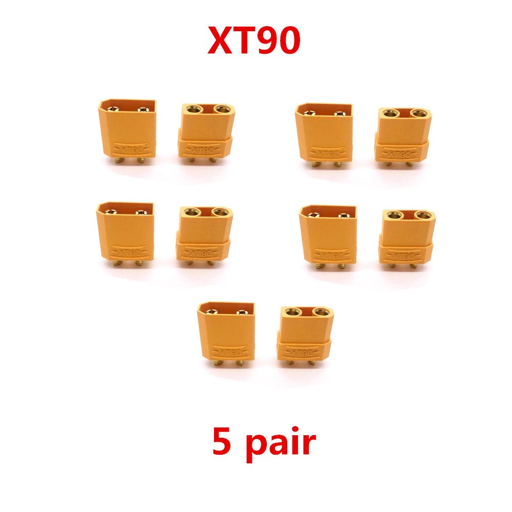 Connettore XT60 XT60 XT30 XT90 T maschio femmina proiettile connettori spine per batteria RC Lipo (5/10 paia) all'ingrosso: XT90 5 pair