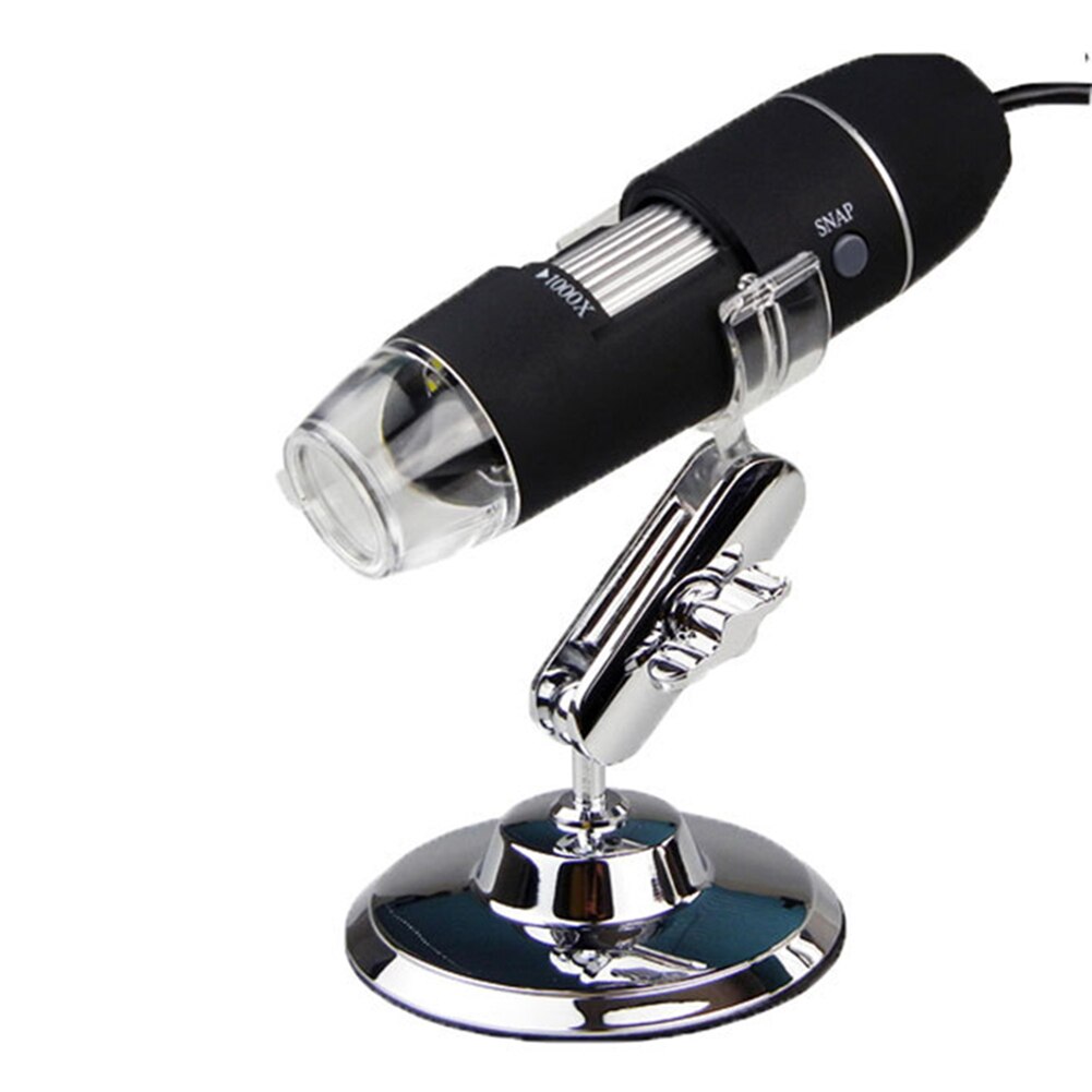 Microscopes 1000x Magnification 8 LED USB Digital Mini Camera with OTG Adapter and Metal Stand H-best: Default Title