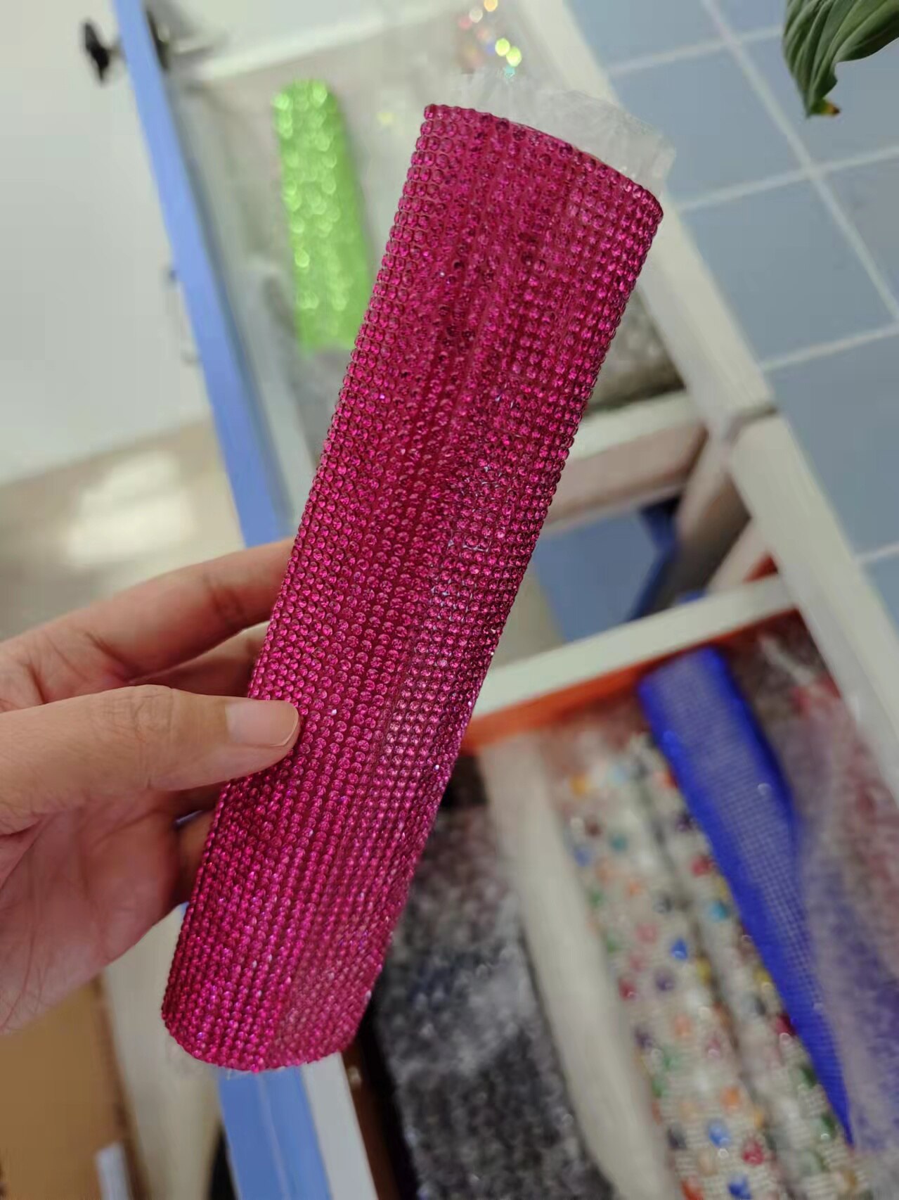 Bling Bling Microphone Accessories Handheld Cover Shiny Microphone Case For Stage: PURPLE