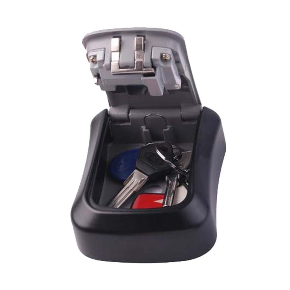 Wall Mounted Key Storage Organizer Boxes with 4 Digit Combination Lock Spare Keys Organizer Boxes Metal Secret Safe Box