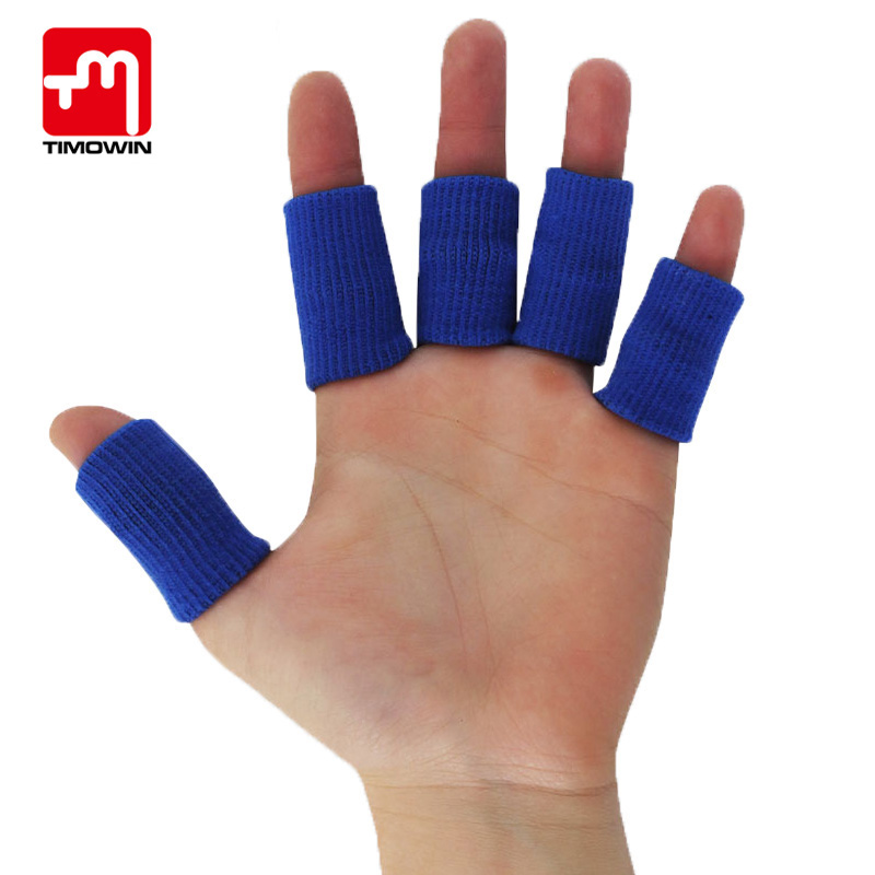 TIMOWIN 10 stücke Sport Finger Schiene Schutz Bands Hohe Elastische Finger-schutz-schutz Unterstützung dehnbar Sport Hilfe Band Basketball