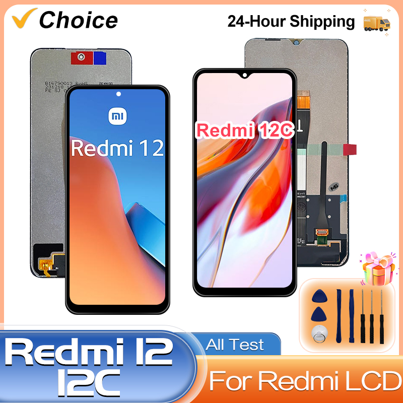 Rn86i für xiaomi redmi 12c lcd poco c55 Anzeige touchscreen Digitalis ierer für redmi 12 Anzeige rn02a lcd ersatzteil