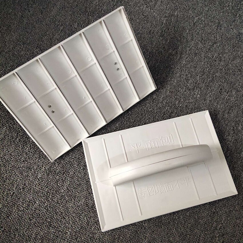 Notched Trowel for Epoxy, Masonry, Tile, 23.5x15.5cm, Flooring &amp; Tiling Notched Trowel, Plastic Wall Plaster Trowel